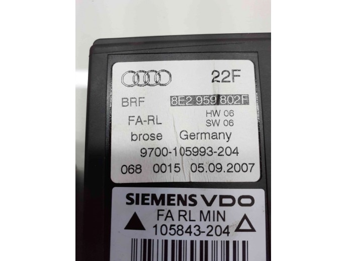 Motoras geam dreapta fata Audi A4 (8EC, B7) [Fabr 2004-2008] 8E2959802F
