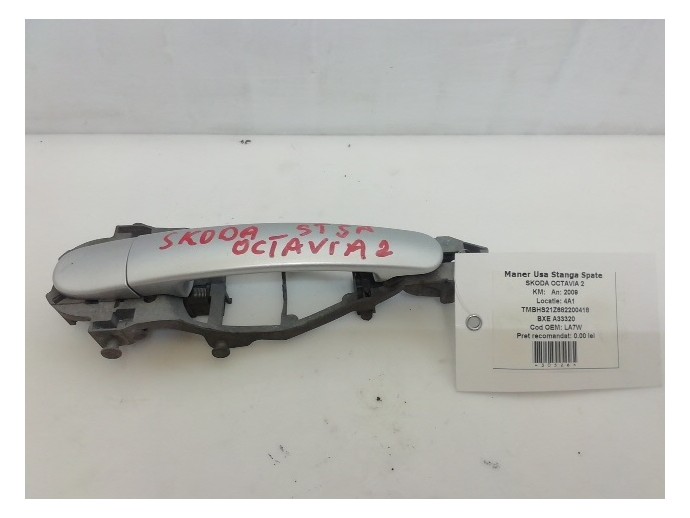 Maner usa stanga spate Skoda Octavia 2 1.9 TDI BXE cod culoare LA7W 2004-2013