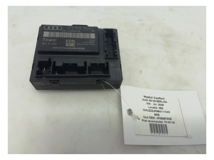 Modul confort usa dreapta fata Audi A6 C6 2.0 BRE 4F0959793E 2005-2010