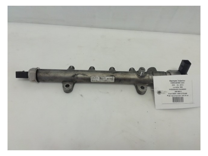 Rampa injectoare Mercedes C Class C200 2.2 CDI D615913 A6510700495 2007-2014