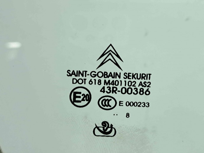Geam usa dreapta fata Citroen C5 (III) [Fabr 2008-2017] OEM