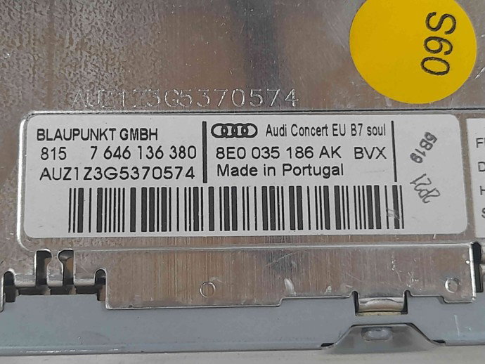 Radio CD Audi A4 (8EC, B7) [Fabr 2004-2008] 8E0035186AK