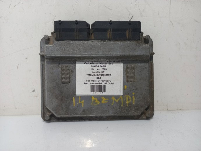 Calculator Ecu Skoda Fabia 1 1.4 MPI 047906033C 1999-2008
