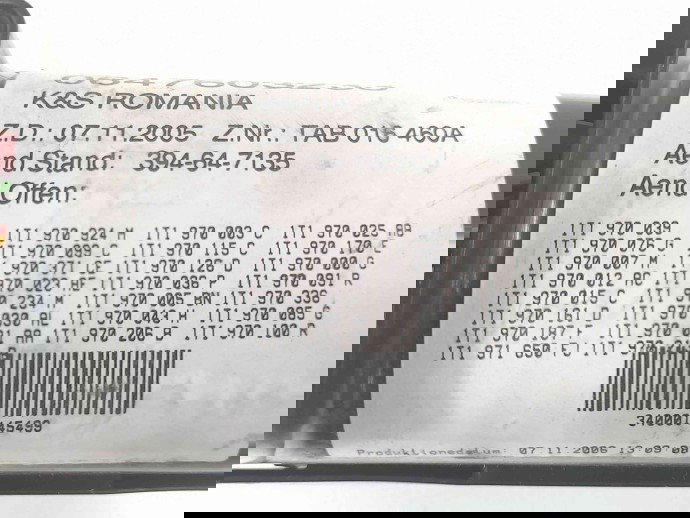 Panou sigurante Volkswagen Touran (1T1, 1T2) [Fabr 2003-2010] 1T1970039