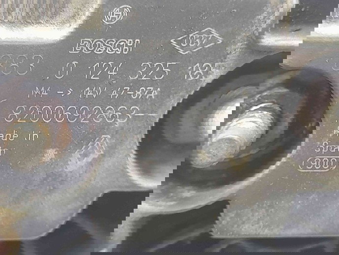 Alternator Renault Symbol 2 [Fabr 2008-2012] 8200692863 1.4 MPI K7J 70  55 KW / 75 CP 14V / 87A