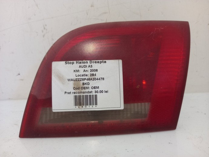 Stop dreapta haion Audi A3 2.0 BKD OEM 2003-2012