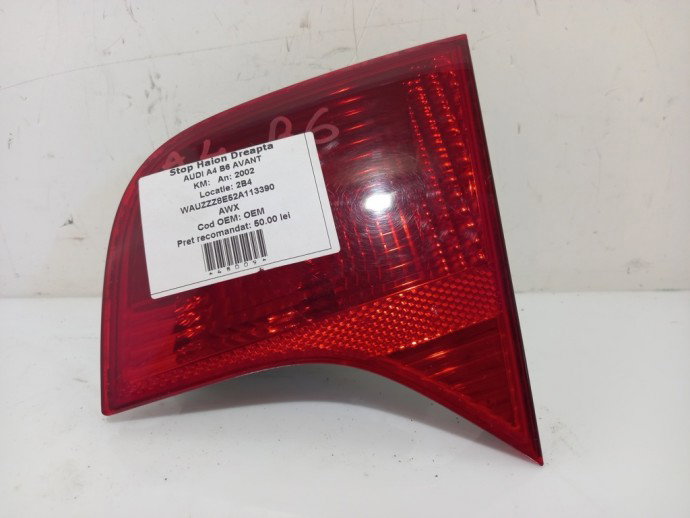 Stop dreapta haion Audi A4 B6 2.0 TDI OEM 2000-2004