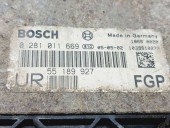 Calculator motor ECU Opel Zafira B (A05) [Fabr 2006-2011] 55189927 | 0281011669  88KW / 120CP  