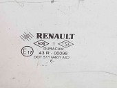 Geam usa dreapta fata Renault Megane 2 [Fabr 2002-2008] OEM