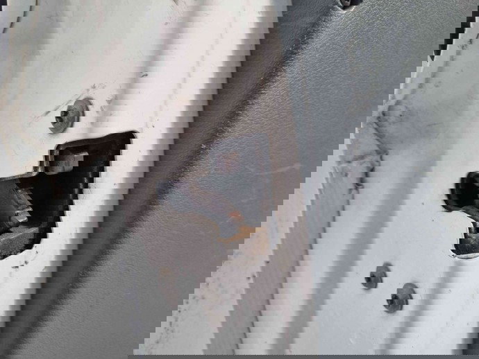 Usa stanga fata Ford Transit [Fabr 2006-2013] Frozen White