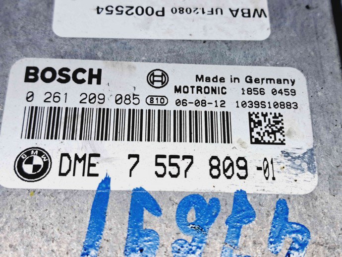 Calculator motor ECU Bmw 1 (E81, E87) [Fabr 2004-2010] 7557809 | 0261209085 1.6 Benz N45B1A 85KW / 115CP  