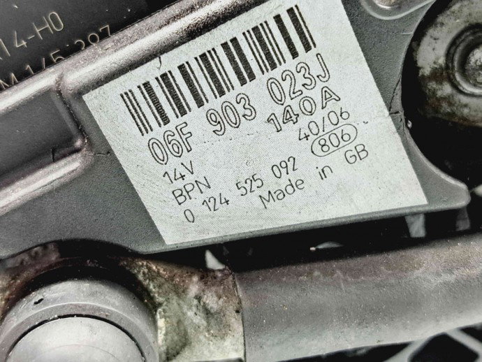 Alternator Audi A4 (8EC, B7) [Fabr 2004-2008] 06F903023J 2.0 TDI BRE 103KW / 140CP  