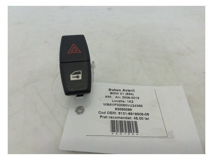 Buton avarii BMW X1 2.0D N47D20C 6131-6919506-06 2009-2015