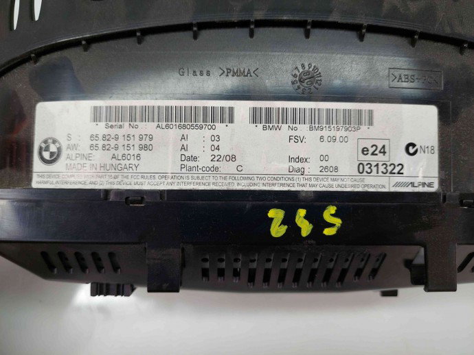 Display bord Bmw 3 Touring (E91) [Fabr 2005-2011] 9151979 / 9151980