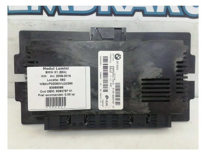 Modul lumini BMW X1 2.0D N47D20C 9263797-01 2009-2015