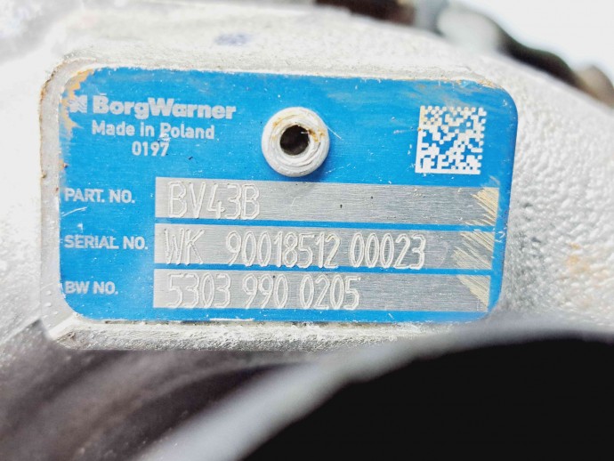 Turbina Volkswagen Golf 6 (5K1) [Fabr 2009-2013] BV43B | 53039900205 2.0 TDI CBAB 103KW / 140CP  