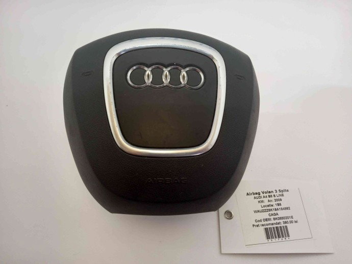 AIRBAG VOLAN 3 SPITE AUDI A4 B8 S LINE CAGA 2009 8K0880201E