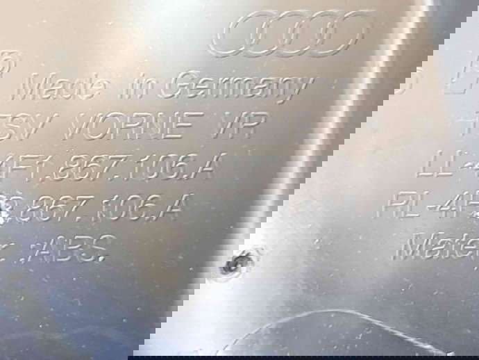 Tapiterie usa dreapta fata Audi A6 facelift (4F2, C6) [Fabr 2004-2010] 4F1867106A