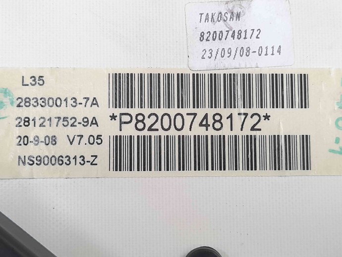 Ceas bord Renault Symbol 2 / Thalia [Fabr 2008-2012] 8200748172