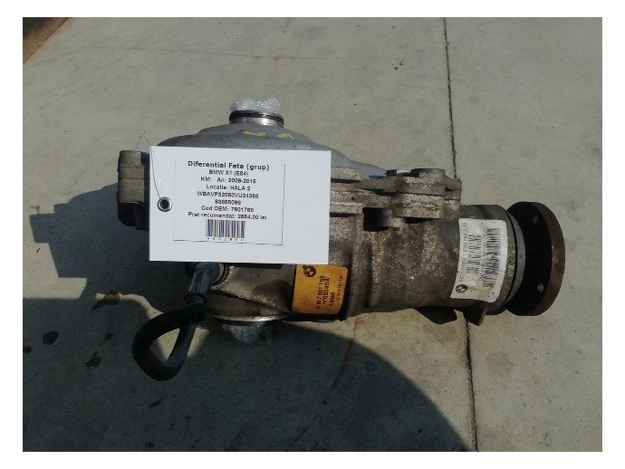 Diferential fata BMW X1 2.0D N47D20C 7601768 2009-2015 