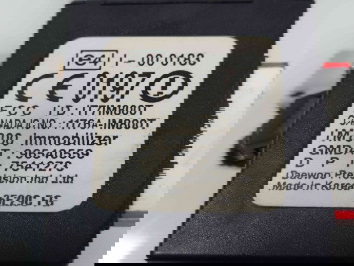 Contact cu cheie Chevrolet Aveo (T250, T255) [Fabr 2003-2011] 1176A-IM800T / 96540559