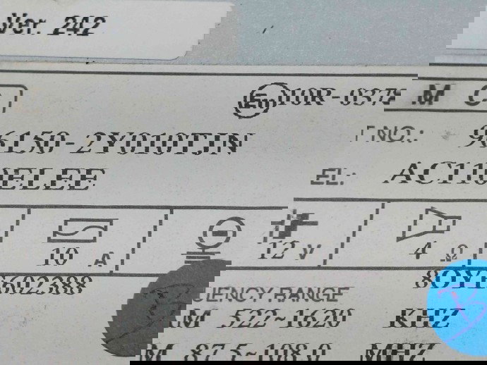  Radio CD Hyundai ix35 (LM) [Fabr 2010-2017] 96150-2Y010TJN