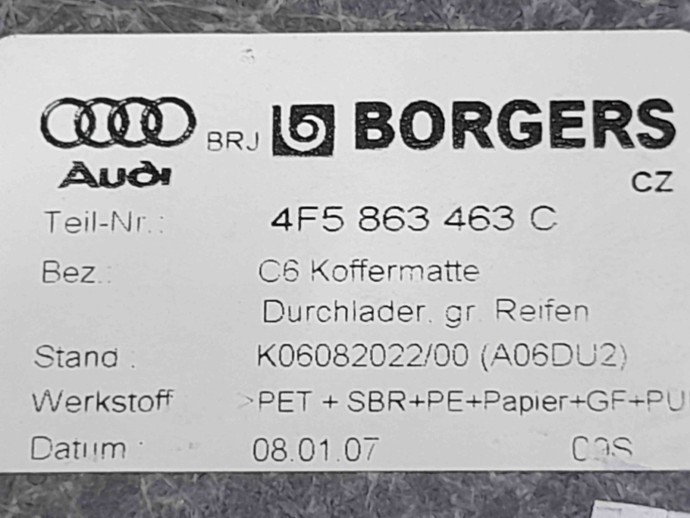 Mocheta portbagaj Audi A6 facelift (4F2, C6) [Fabr 2004-2010] 4F5863463C