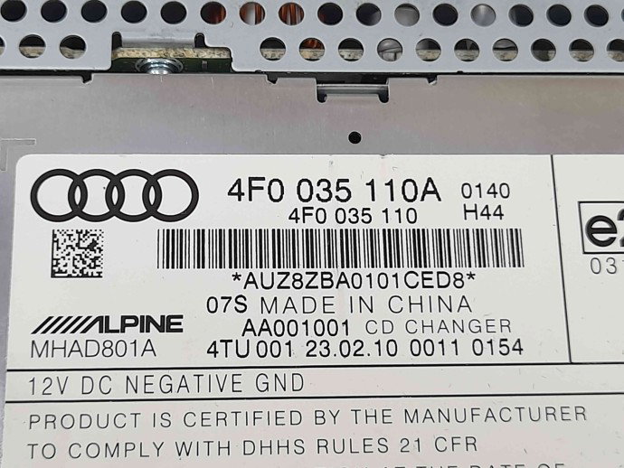 Magazie CD Audi A6 facelift (4F2, C6) [Fabr 2004-2010] 4F0035110A