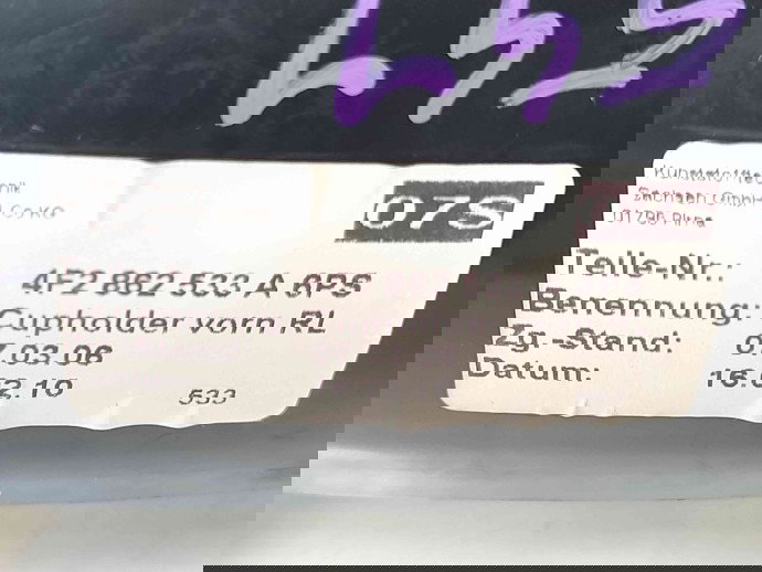 Suport pahare Audi A6 facelift (4F2, C6) [Fabr 2004-2010] 4F2862533A