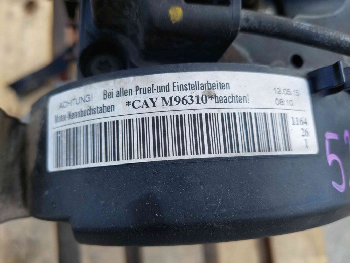 Motor complet ambielat Skoda Fabia 2 (5J, 542) [Fabr 2007-2014] CAYC 1.6 TDI CAYA  55KW / 75CP