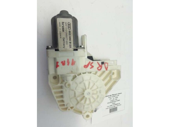 Motoras macara geam  dreapta spate AUDI A4 B8 S LINE CAGA 2009 8K0959812A