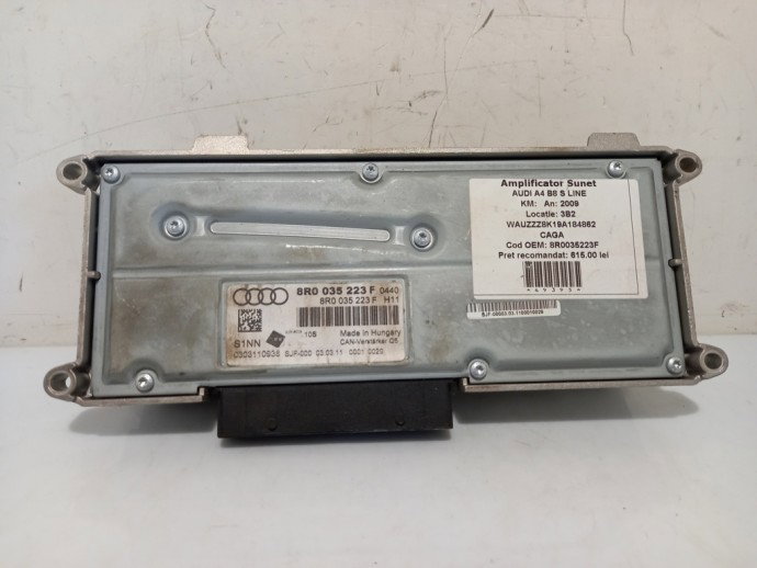 Amplificator sunet Audi A4 B8 2.0 CBAB 8R0035223F 2008-2015