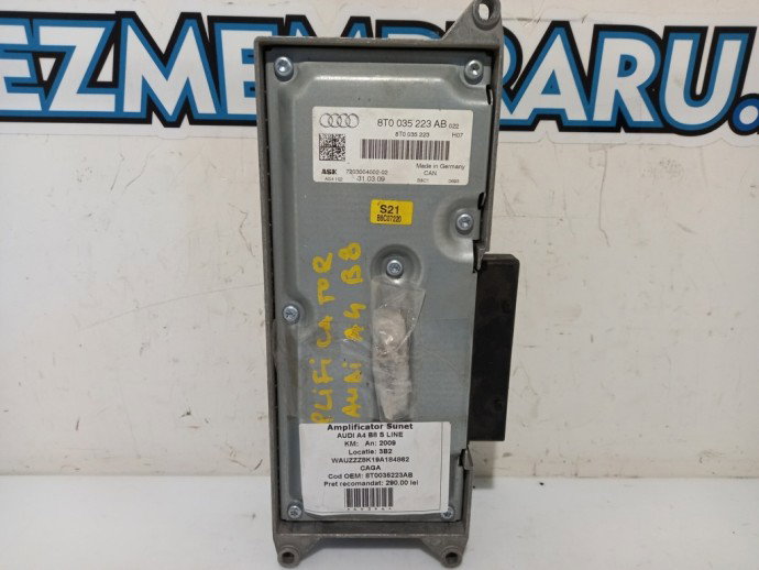 Amplificator sunet Audi A4 B8 2.0 CBAB 8T0035223AB 2008-2015