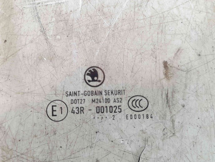Geam usa dreapta fata Skoda Fabia 2 (5J, 542) [Fabr 2007-2014] OEM