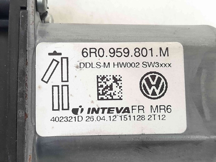 Motoras geam stanga fata Skoda Fabia 2 (5J, 542) [Fabr 2007-2014] 6R0959801M