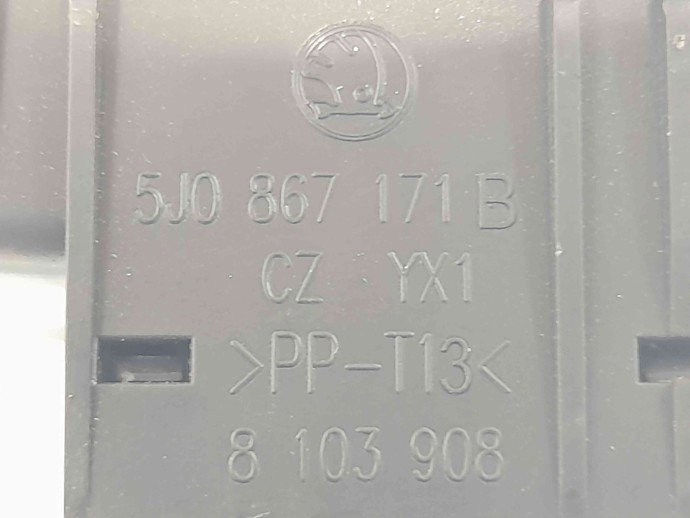 Butoane comanda geamuri sofer Skoda Fabia 2 (5J, 542) [Fabr 2007-2014] 5J0867171B