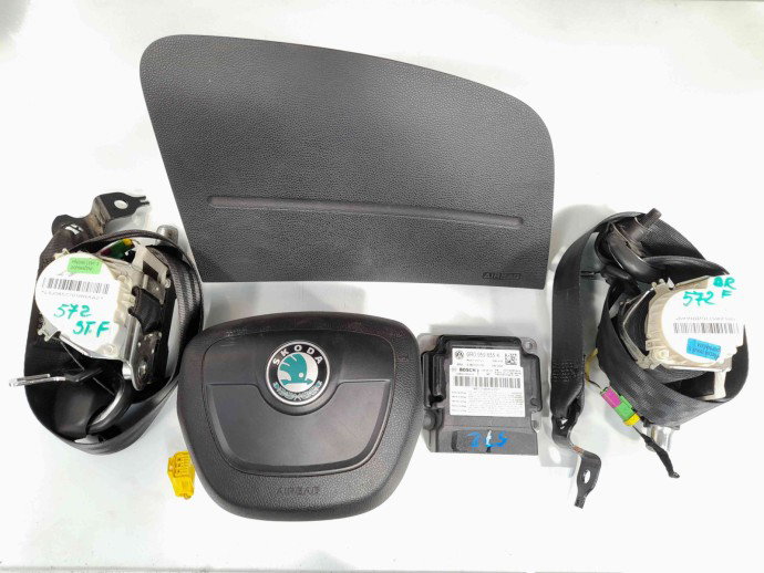 Kit airbag Skoda Fabia 2 (5J, 542) [Fabr 2007-2014] 6R0959655K /5J1880202