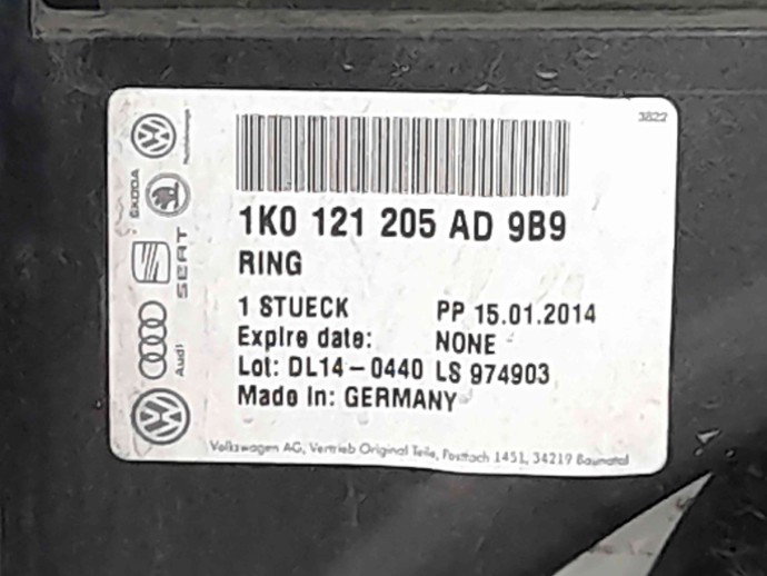 Electroventilator Audi A3 (8P1) [Fabr 2003-2012] 1K0121205AD 2.0 TDI BKD  103KW / 140CP