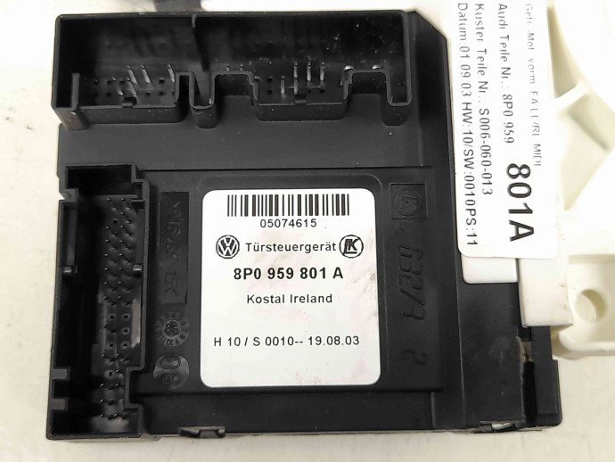 Motoras geam stanga fata Audi A3 (8P1) [Fabr 2003-2012] 8P0959801A