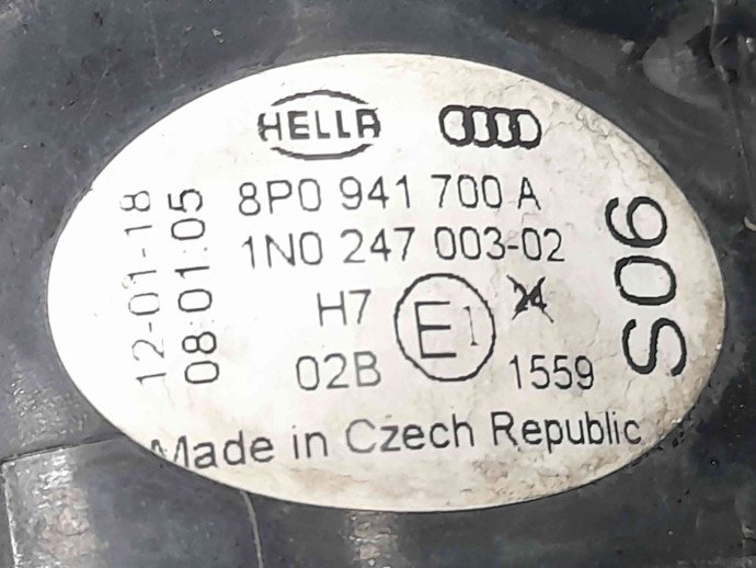 Proiector ceata dreapta Audi A3 (8P1) [Fabr 2003-2012] 8P0941700A