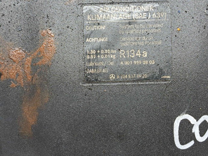Deflector aer Mercedes Clasa C (W204) [Fabr 2007-2014] A2048174920