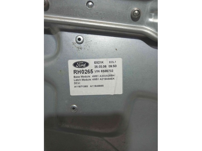 Macara geam dreapta fata FORD FOCUS 2 1.6L Dura6 2006 4M51-A045H16A