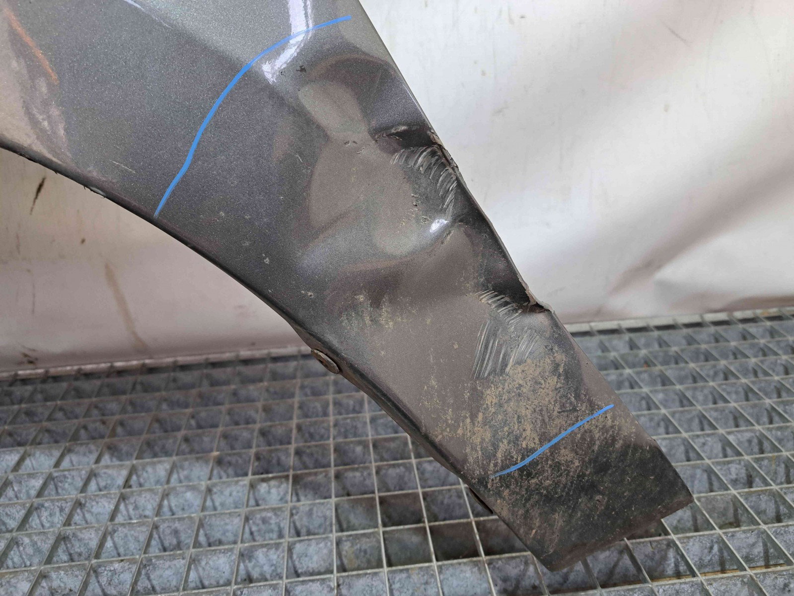 Aripa stanga fata Hyundai Santa Fe 2 (CM) [Fabr 2005-2012] GUN METAL [2J] - imagine 2