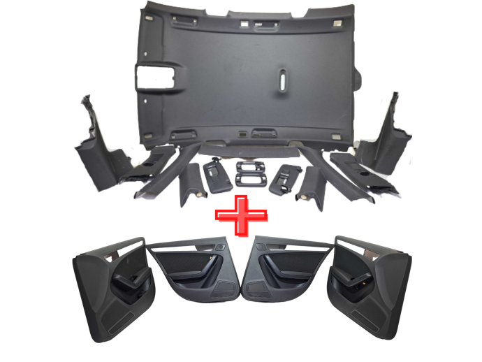 Set plafon interior negru Audi A4 (8K5, B8) Avant [Fabr 2008-2015] OEM
