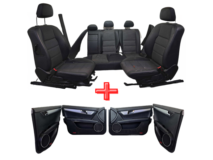 Set interior piele Mercedes Clasa C (W204) [Fabr 2007-2014] OEM