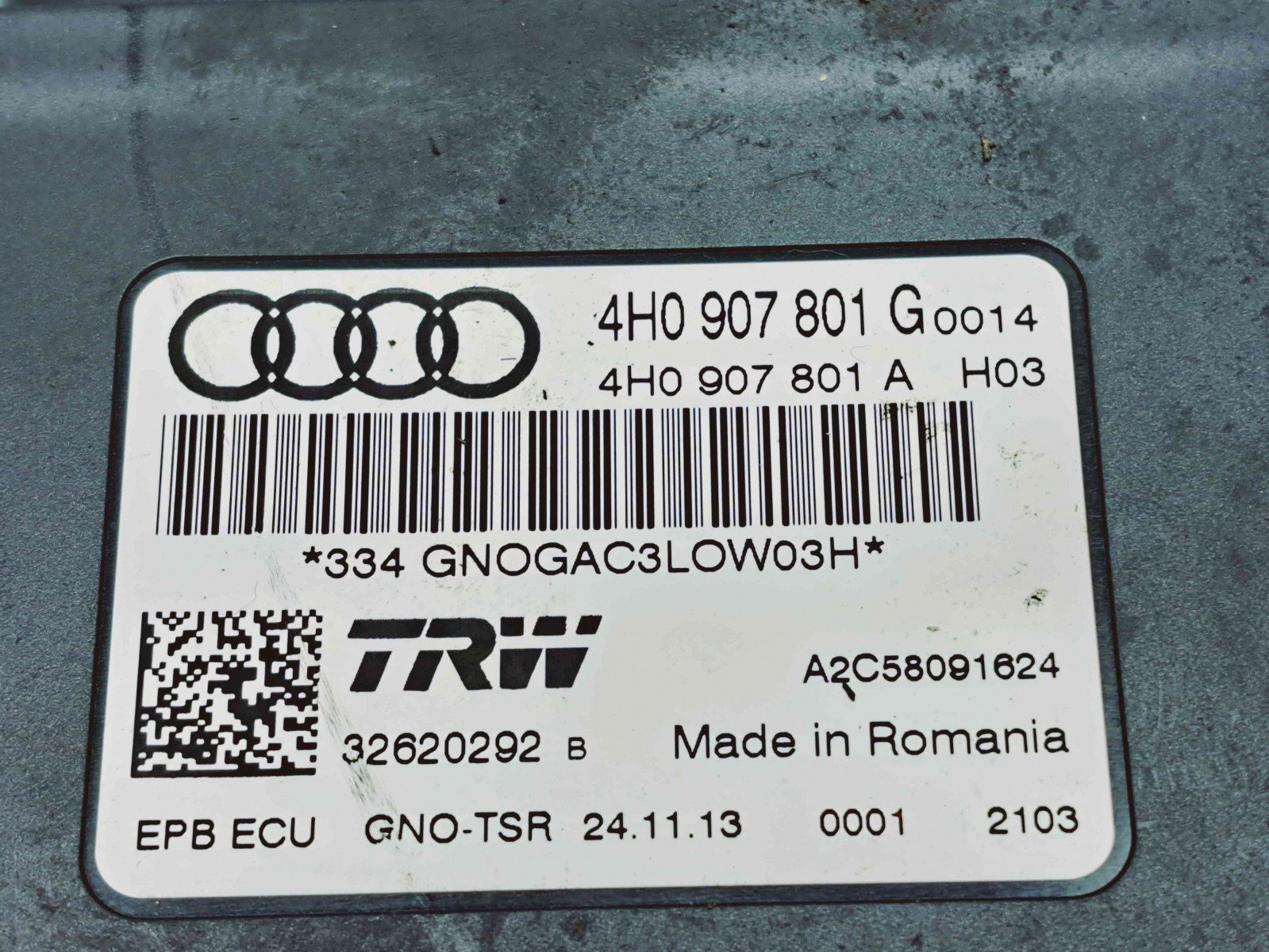 Calculator frana de mana Audi A7 Sportback (4GA) [Fabr 2011-2017] 4H0907801G 3.0 TDI CDUD 180KW / 245CP - imagine 2