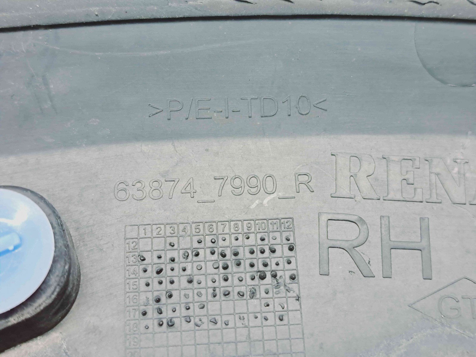 Ornament aripa dreapta fata Dacia Logan II MCV BK (K52) [Fabr 2013-2022] 638747990R - imagine 5