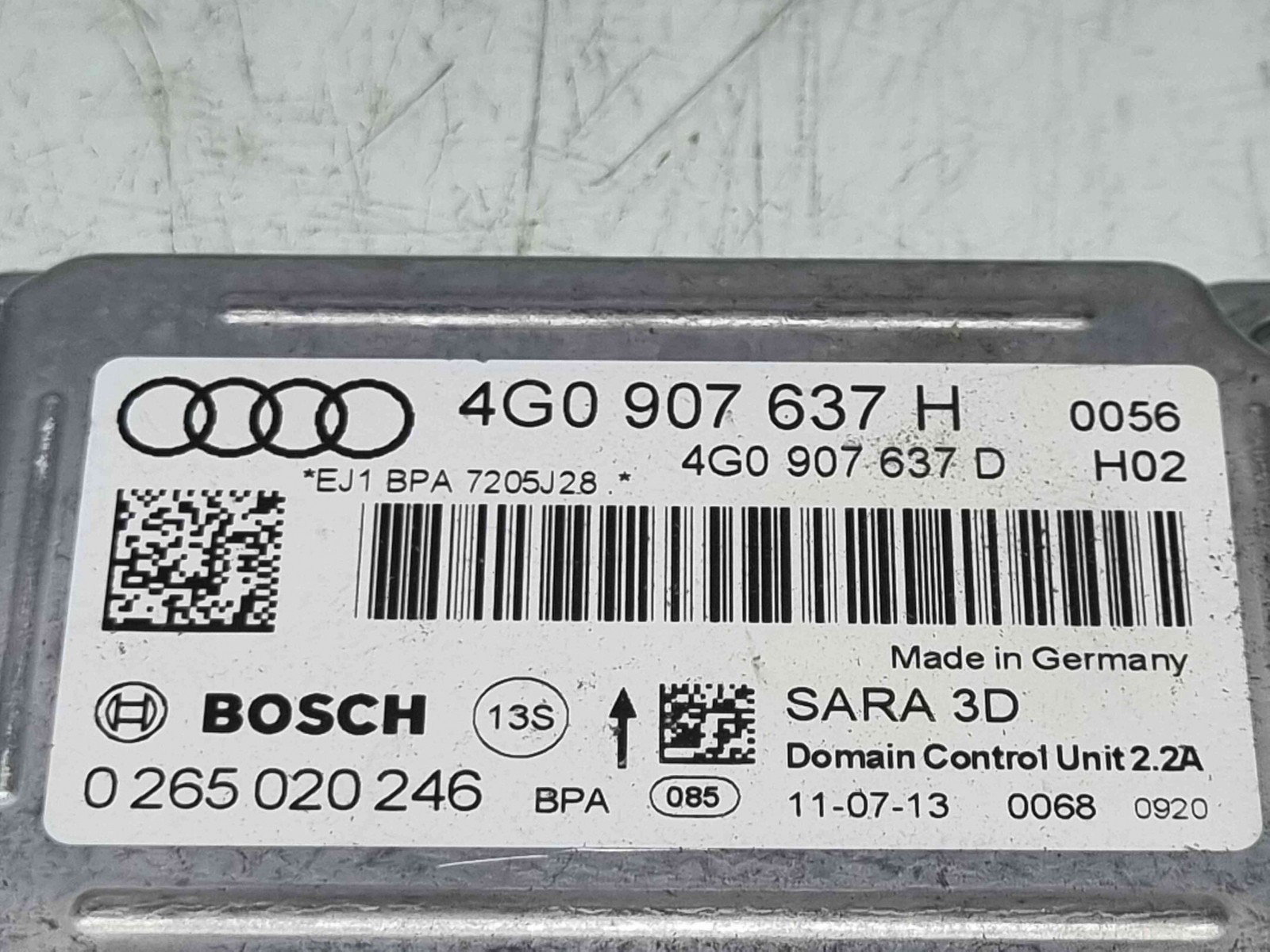 Senzor acceleratie Audi A6 (4G2, C7) [Fabr 2012-2017] 4G0907637H - imagine 2