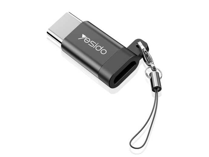 Adaptor Micro-USB la Type-C OTG Yesido GS04, plug & play, 480Mbps