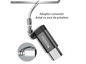 Adaptor Micro-USB la Type-C OTG Yesido GS04, plug & play, 480Mbps